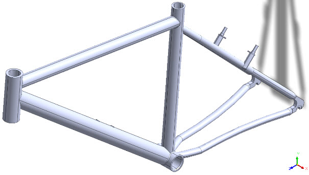 Rama roweru – model geometryczny